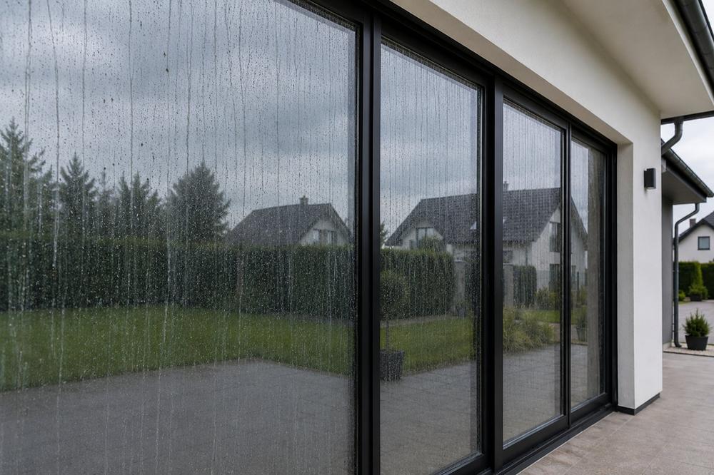 Schiebeanlage schmutzig vorher